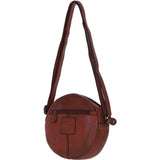 Ashwood Leather Round Crossbody Bag Rust/wash: GR-6117S