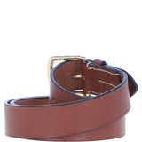 Real Leather Handmade Mens Belt Tan: MB-150