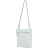 Ashwood Leather Smart Tab Cross Body Bag Ice Grey: 63621/Tab