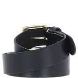 Real Leather Handmade Mens Belt Black: MB-150