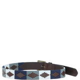 Ashwood Leather Multicolored Handmade Belt White: POF-45