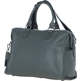 Brampton London Leather Weekender Bag Grey: 64807