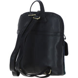 Exquisite Ashwood Leather & Harris Tweed® Cloth Backpack Black/Watch: TW-25-03-BW