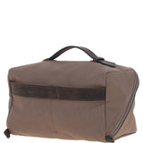 Fenland Canvas & Leather Wash Bag Mud/grey: FEN-759