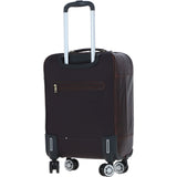 Premium Leather Trolley Suitcase Brown: pl-52