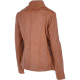 Leather Jacket Cognac/ddy: AWL-738