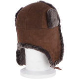 Unisex Sheepskin Trapper Hat Tobacco: 208