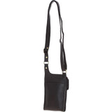 Ashwood Leather & Harris Tweed® Cloth elegance Crossbody Bag Brown/Green: TW-20-09-BG