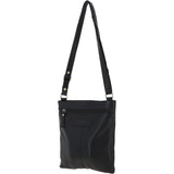 Ladies Michigan Pocket Crossbody Bag Black : M-68