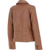 Ashwood Leather Women's Two Button Tan Blazer: 10157