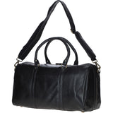 Vintage Leather Duffel Bag Black: TL-001