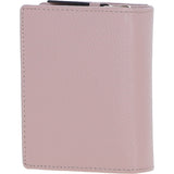 Ashwood Leather RFID Secure Wallet/Purse with Zip and Stud Closure Wood Rose: X-30