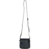 Ashwood Elegant Leather Crossbody Bag with Twist Lock Black: Y-52