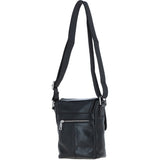 Ashwood Leather Men's Cross Body Flap Bag Black: PL-44
