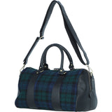 Ashwood Leather & Harris Tweed® Cloth Doctor Holdall Black/Watch: TW-46-03-BW