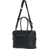 Ashwood 3 Section Large Leather Handbag Black: X-39