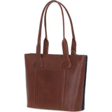 Ashwood Leather & Harris Tweed® Cloth Genuine Leather Shoulder Bag Tan/Watch: TW-23-04-TW