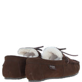 Fenland Classic Mens Suede Sheepskin Maverick Slippers Brown