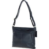 Vintage Medium Leather Shoulder Bag Navy – G23