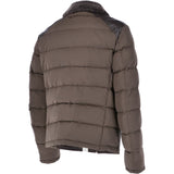 Leather Sheepskin And Padded Material Jacket Olive/Brown : Trap-Enzo