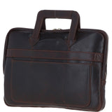 Ashwood Leather Mens Laptop Handle Bag Brown: PL-45