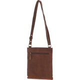 Esquire Vintage Leather Crossbody Bag Mud/brown: ELA 1494