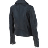 Ladies Leather Biker Jacket Black: G-Celia22