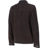 Ashwood Men’s Real Leather Jacket with Mandarin Collar and Zip DK Brown: NEW COOPER