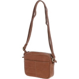 Small Leather Cross Body Bag Nut - 63010