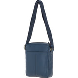Gabicci Mens Leather Messenger Bag Navy: GB-64952