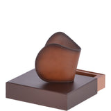 Vegetable Tanned Leather Classic Coin Bank Wallet Tan : 1995