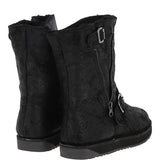 Fenland Classic  9" Vintage Sheepskin Biker Boots: BIKER BOOT LADIES