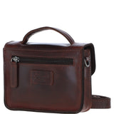 Ashwood Leather Mini Crossbody Satchel Bag Brandy: P-61