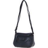 Ashwood Leather Elegant Women's Buckle Shoulder Bag Black: S-32