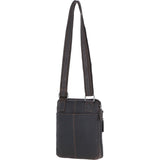 Real Leather Messenger Bag Brown: BERLIN