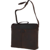 Large Vintage Leather Messenger Bag Brown: MEMPHIS BAG