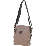 Fenland Canvas & Leather Crossbody Bag Mud/grey: FEN-752