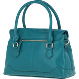Premium Leather Shoulder Bag with Detachable Crossbody Strap Green: Y-56
