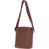 Gabicci Men's Leather Messenger Bag Tan: GB-64958