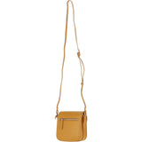 Ashwood Elegant Leather Crossbody Bag with Twist Lock Mustard: Y-52