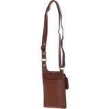 Ashwood Leather & Harris Tweed® Cloth elegance Crossbody Bag Tan/Green/Red: TW-20-08-TR
