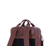 Mens Leather Backpack chestnut: Jordan