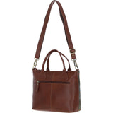 Versatile Ashwood Leather & Harris Tweed® Cloth Shoulder Bag Tan/Mcload: TW-22-02-TM
