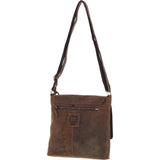 Vintage Elegance Leather Handbag Mud/brown: Malvern