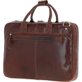 Classic Leather Laptop Bag Chestnut: Q-44