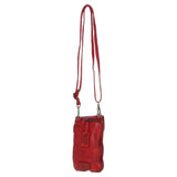 Ashwood Leather Crossbody Smart Phone Bag Red: D-99