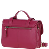 Stylish Ashwood Leather Large Satchel Bag Raspberry: Y-63