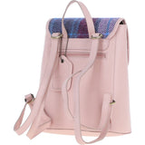 Ashwood Leather & Harris Tweed® Cloth Compact Backpack Baby-pink/Pink: TW-65-15-BP