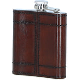 Ashwood Premium Leather Portable Whiskey Flask Chestnut: LF-110