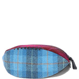 Ashwood Leather & Harris Tweed® Cloth Rugby Washbag Black/Mix: TW-82-23-BM